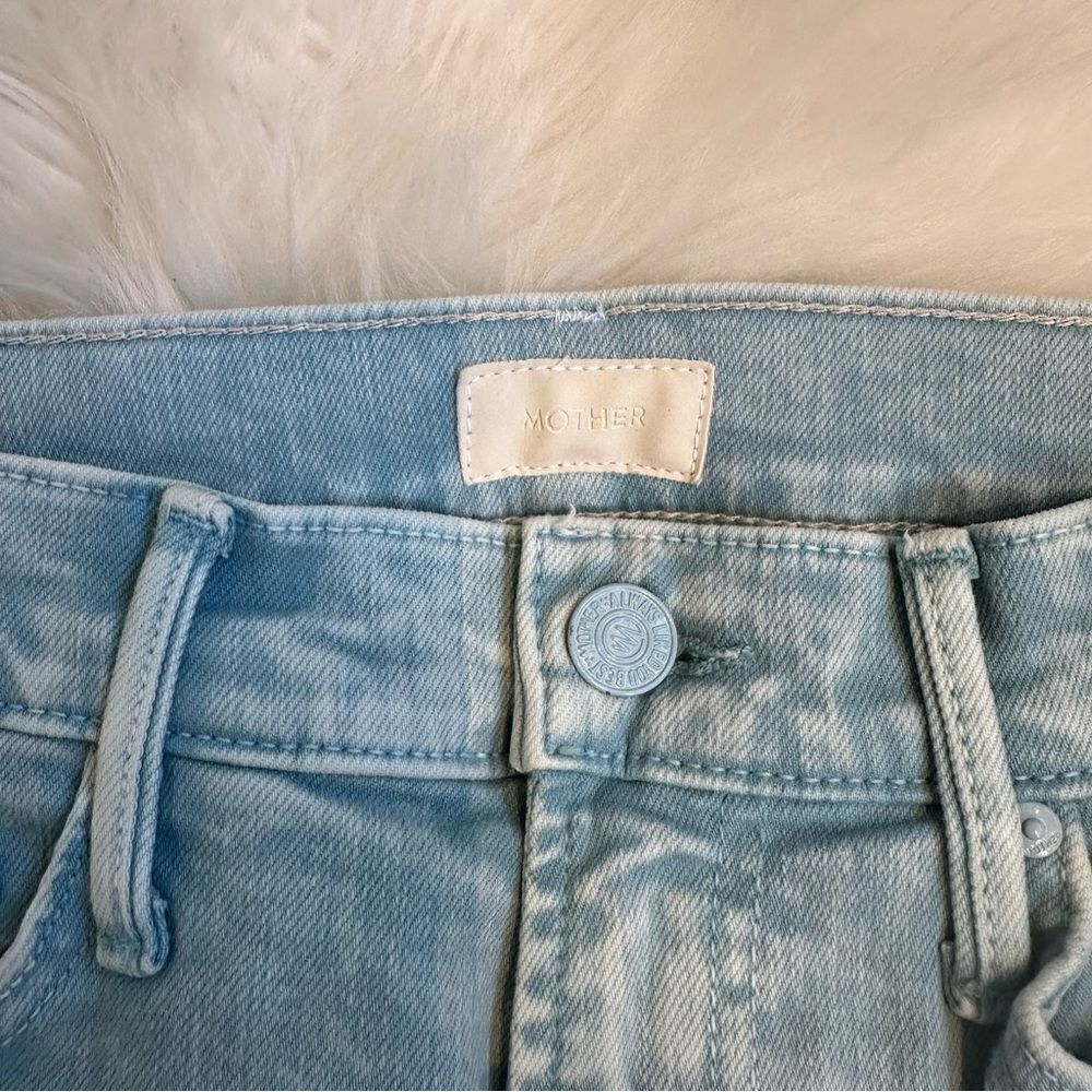 Mother The Insider Crop Step Fray Jeans - Picture 7 of 13